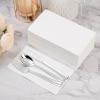200 Pack White Napkins Disposable,3-Ply Dinner Paper Napkins,Super Soft Table Serviettes for Entertaining Guests, Kitchen, Dinner, Party, Wedding or Event,40x33cm view 2