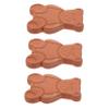 Zerodeko Brown Sugar Saver and Softener Disc 3pcs Terracotta Bear Moisture Remover Kitchen Gadget for Food Storage Containers and Cookies Preservation view 1