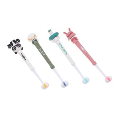 Mikinona 4pcs Soft Toothbrush with Three-Sided Head for Ages Gentle Bristles for Sensitive Gums Hold Design Fun and Engaging Oral Care for Boys