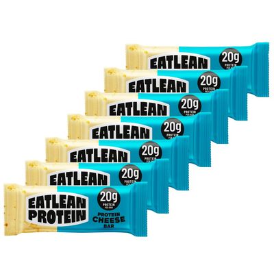 Eatlean Protein Cheese Snack Bars | Lactose Free, Low Fat, High Protein Cheese, Keto Friendly, Low Carb Snacks | Multibuy (7 x 60g Bars, Original)