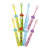 Yardenfun 2 Sets Toothbrush with Soft Bristles for Ages Numeric Handle for Fun Independent Brushing Growth-Friendly Design for Cleaning During Tooth Replacement Phase view 1