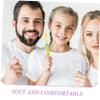 Yardenfun 2 Sets Toothbrush with Soft Bristles for Ages Numeric Handle for Fun Independent Brushing Growth-Friendly Design for Cleaning During Tooth Replacement Phase view 3