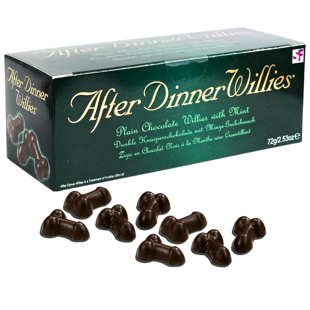After Dinner Willies Dark Chocolate Mint Sweets, 72g, Adults Fun Sweets, Novelty and Fun Gift/Present for Her, Women, Ladies