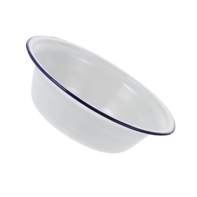 VICASKY Thickened Enamel Bowl Vintage Soup Basin Retro Kitchen Accessory Food Storage Basin Deep Bowl for Cooking and Serving Material for Kitchen Use
