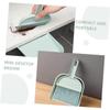 WEKAMOS Desktop Broom and Dustpan Set Mini Cleaning Kit for Office Table Small Broom Dustpan Soft Bristles for Car Home view 3