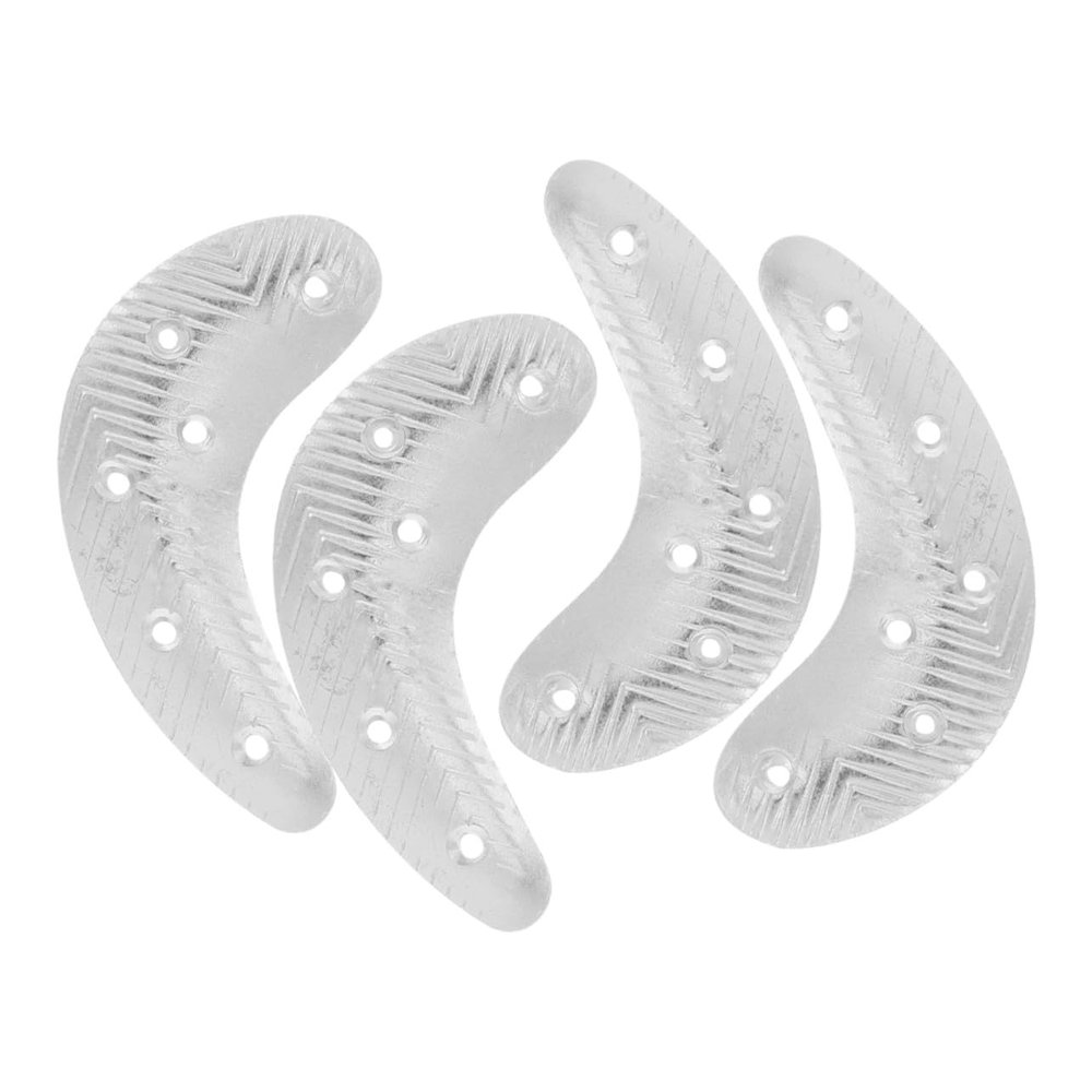 Beaupretty 2pairs Metal Outsole Abrasion Protection Plate for Men Shoes Boot Heel Taps Wear Protectors for Outdoor and Daily Use