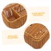 ABOOFAN 4pcs Box Imitation Rattan Woven Tissue Box Rectangular Japanese Style Decorative Tissue Napkin Holder for Living Home Kitchen Bathroom view 2