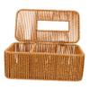 ABOOFAN 4pcs Box Imitation Rattan Woven Tissue Box Rectangular Japanese Style Decorative Tissue Napkin Holder for Living Home Kitchen Bathroom view 4