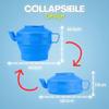 Travel Bodna/Lota/Shatafa - Collapsible Portable Bidet 1000ml (1L), with Travel Pouch Included Foldaway Discreet High Capacity Volume to Replace Wet Wipes - Smart Travel Hygiene view 2