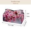 2 pack Cartoon bow Tissue Box Cover Leather Facial Tissue Dispenser Box Holder for Dresser Bathroom Decorative view 4
