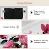 2 pack Tissue Box Cover for Room, Home & Office, Pink Flowers on White Background (1) Tissues Boxes Holder view 3