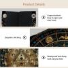 2 pack Bill Cipher Wheel Zodiac (2) Tissue Box Cover Holder - Leather Decorative Organizer for Tabletop, Bathroom, Car, Office view 3
