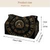 2 pack Bill Cipher Wheel Zodiac (2) Tissue Box Cover Holder - Leather Decorative Organizer for Tabletop, Bathroom, Car, Office view 4