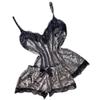 Sexy Nurse Outfit Lingerie, Plus Size See Through Babydoll Lace Babydoll Sexy Lace Bodysuit for Women One Piece Naughty Lingerie Velvet Bow Tops Shorts Women Sleepwear Pajamas V-Neck Camisole Grey view 1