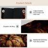 2 pack Autumn Leaves and Pumpkin (3) Tissue Box Cover, Decorative Tissue Box Dispenser for Bathroom, Parlors, Office, Bedroom Dresser, Vanity Countertop, Nightstand, Car, and Desk view 3