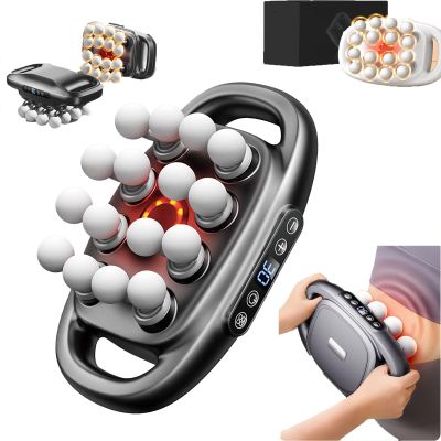16 Head Massage Gun,30 Intensity Levels & 3 Smart Modes,Deep Tissue Percussion Massager,Massage Gun Deep Tissue Portable,for Pain Relief Deep Tissue (16 Heads-Gray)