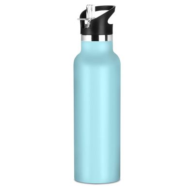 EtherSpher Wathet Lightweight Sports Water Bottle with Leak Proof Spout Lid Hot & Cold Double Walled for School Boys Girls