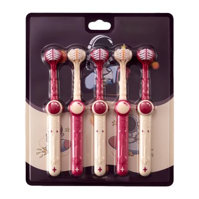 Three Sided Toothbrush Reusable Gentle Soft Gum Care Brushing Tool