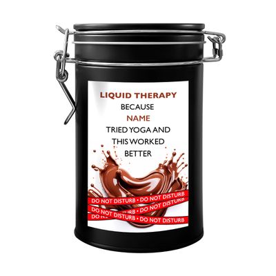 Personalised Name Hot Chocolate Tin, Secret santa,