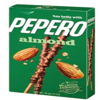 Almond Pepero Chocolate 36g (Pack of 12) Delicious And Tasty "A symphony of flavors" For All Occasions