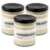 3 x 160g Premium British Creamed Horseradish Sauce in Jars, Perfect with Roast Beef, 480g view 1