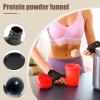 Funnel for Protein Powder,100ml Water Bottle Funnels for Powder Mixes | Portable Drink Dispenser for Home Kitchen Gym Meal Travel Replacement Office Camping Hiking view 2