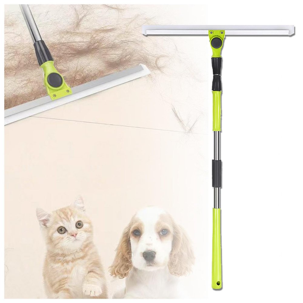 Magic Broom Sweeper, with 51 Long Handle Magic Broom Sweeper, Rubber Broom for Pet Hair for Concrete Floor,Bathroom Tile