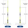 Magic Broom Sweeper, with 51 Long Handle Magic Broom Sweeper, Rubber Broom for Pet Hair for Concrete Floor,Bathroom Tile view 2