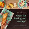 Bee's Wrap Beeswax Wraps for Food - Seasons Greetings Cut to Size Wax Paper Roll - Made in USA Reusable Waxed Paper & Bowl Covers - Organic & Eco-Friendly Alternative to Aluminum Foil & Plastic Wrap view 2