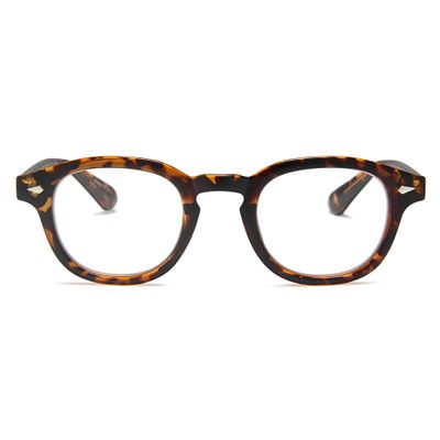 2SeeLife Retro Round Reading Glasses for Men and Women Narrow-Medium Fit, Premium Readers Spring Hinges, Solid & Sturdy, Brown Tortoise, +2.75