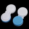 10 Pieces Blue Contact Lens Case Set - Non-Transparent Compact Eye Care Box for Travel and Home Use (2.2x1.1x0.5 inch) view 3