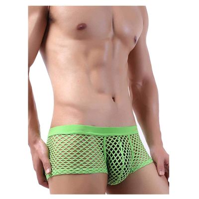 Fishnet Body Stockings Full Body Lingere Clothing Man Short Low- Transparent Men S Briefs Nightwear Mesh Underwear Sexy Wedding Underwear for Bride Sex Clothes Woman Green L
