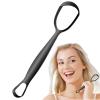 DzpKrka Tongue Scraper, Stainless Steel Tongue Scraper, Fan-Shaped Scrubber Tool to Reduce Bad Breath and Improve Teeth Hygiene Daily Cleaning Teen Adults Women Men view 1