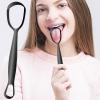 DzpKrka Tongue Scraper, Stainless Steel Tongue Scraper, Fan-Shaped Scrubber Tool to Reduce Bad Breath and Improve Teeth Hygiene Daily Cleaning Teen Adults Women Men view 3