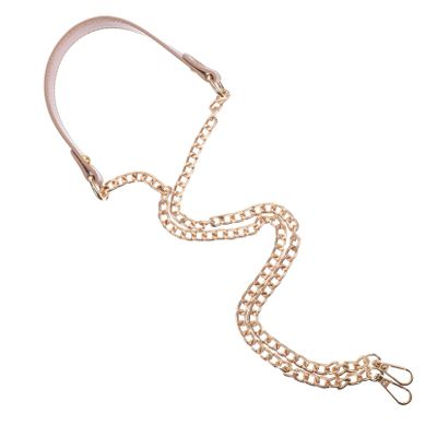 LIFKOME Pu Leather Chain Bag Shoulder Strap Decorative Handbag Chain for Portable Handbag Bag Adornment
