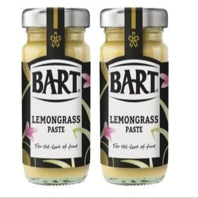 Bart Spices Fresh Lemon Grass 290g Premium Aromatic Herb for Thai Curries, Soups & Marinades Pack of 2 Intense Citrus Flavour