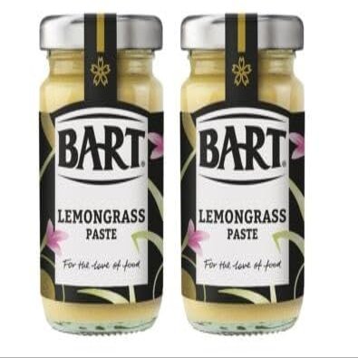 Bart Spices Fresh Lemon Grass 290g Premium Aromatic Herb for Thai Curries, Soups & Marinades Pack of 2 Intense Citrus Flavour