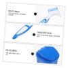 BAZEITFLOW Denture Box for Storage Includes Soft Bristle Denture Brush for Oral Care Routine at Home Travel view 2