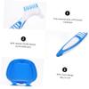 BAZEITFLOW Denture Box for Storage Includes Soft Bristle Denture Brush for Oral Care Routine at Home Travel view 3