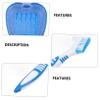 BAZEITFLOW Denture Box for Storage Includes Soft Bristle Denture Brush for Oral Care Routine at Home Travel view 4