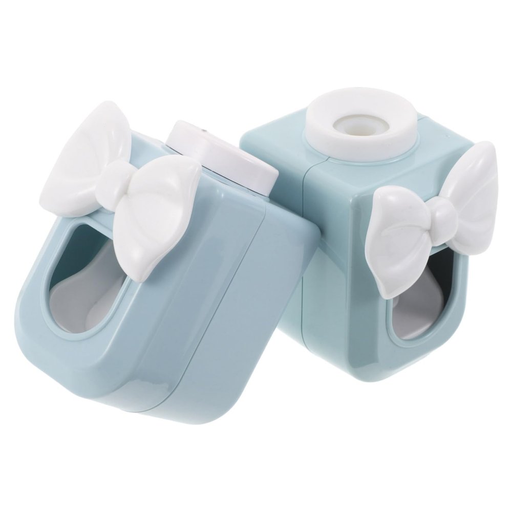 Beavorty 2pcs Wall Mounted Automatic Toothpaste Dispenser for Cute Cartoon Design with Space-Saving Squeezer Easy Operation to Minimize Waste Bathroom Hanging Accessory for Boys