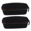 Anneome 2pcs Frontal Storage Box Cover Cases Storage Case Shockproof Hard Carrying Black Crystal Super Soft view 1