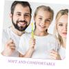 COLLBATH 2 Sets Boy Girl Boys and Girls Toothbrush Soft Bristles Manual Number Handle and Tooth Brush for Teeth Oral Health view 3