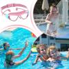 Kids Pool Goggles, Child Swimming Goggles with Earplugs, Large Frame UV-proof Non-slip Leak-proof Anti-fog Waterproof for 2-14 Years Old Youth Boy Girl Snorkeling Diving Indoor view 4