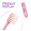 VICASKY Soft Bristle Kids Toothbrush with Fun Number Handle 2 Sets for Gentle Oral Care and Food Debris Removal view 3