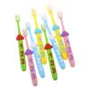 DECOMELODY 2sets Boy Girl Toothbrush Boys and Girls Soft Bristle Manual Tooth Brush Fun Number Handle for Ages Teeth Cleaning view 1
