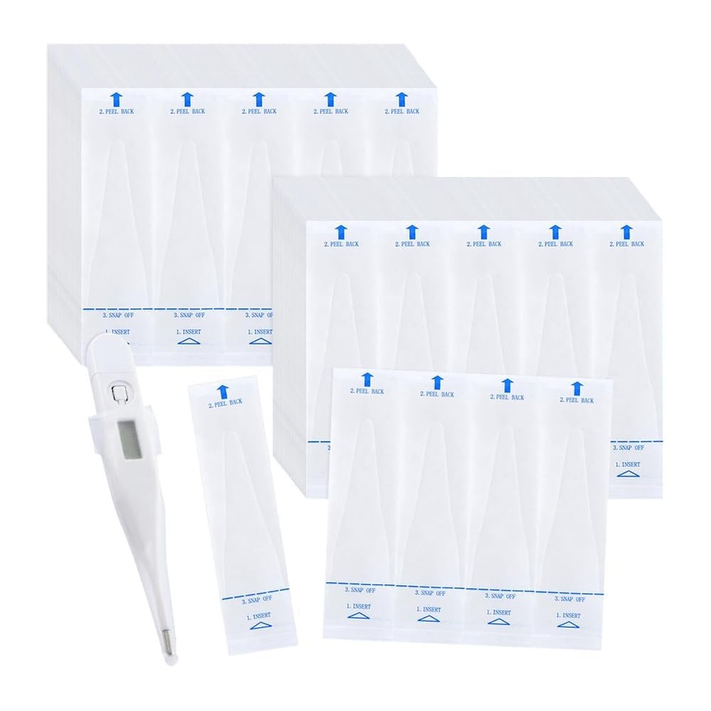 Aboiled 200 Pack Thermometer Probe Covers for Digital Thermometers Universal for Oral, Rectal, Armpit Temperature Reading Sheath Sleeves for Accurate Sanitary Oral Ear