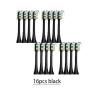 4/8/12/16Pcs Replacement Brush Heads Compatible for Xiaomi SOOCAS X3 X1 X5 SOOCARE Electric Toothbrush Dupont Bristle Sealed Packed(Black16) view 2