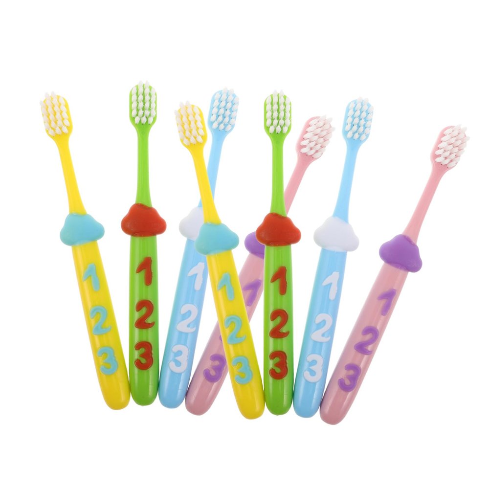 Homoyoyo 2 Sets Boys and Girls Toothbrush Soft Bristles Handle Boy Girl Toothbrush Travel Oral Health Years