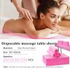 100pcs Disposable Bed Sheets, Pink Massage Spa Sheets, Soft Non-Woven Fabric Massage Table Bed Sheet Protective Duvets for Beauty Salon, Spa, Massage, Hotels, Beautician, 180 x 80 cm view 2